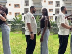 Lady stunned after long-distance boyfriend accidentally removes her wig during a hug (Watch)