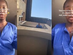 Lady shares the shocking moment her phone fell while she was making a video (WATCH)