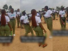 Drama erupts as two female corpers engage in heated argument at parade ground (Watch)