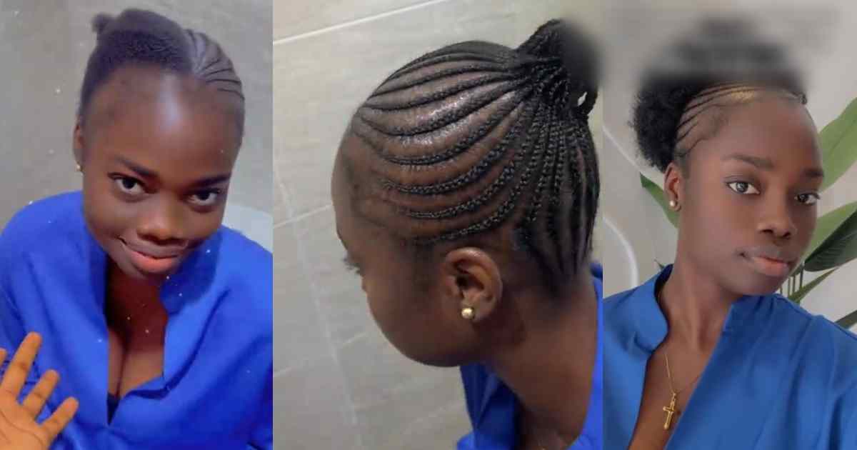 Lady reveals how her colleague made her hair in the office bathroom before a board meeting (Watch)