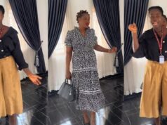 Lady shares hilarious OOTD trend with her mum after taking her outfits from her mum’s wardrobe without permission (Watch)