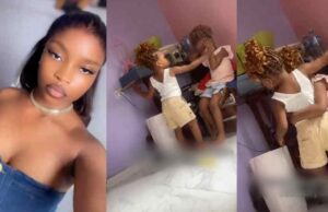 Lady gives up on separating her nieces, watches them settle a f!ght with each other (Video)