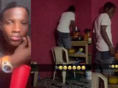 Man shares how his short friend climbs a chair to cook with ease (Video)