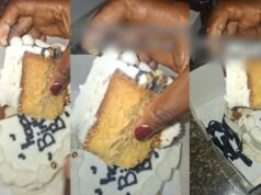 Man regrets buying cake after discovering it was packed with excess icing sugar (Watch)