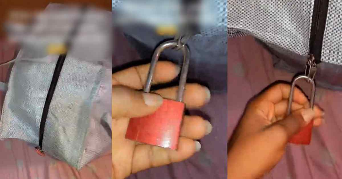 Lady shocked after her sister locked up her clothes before leaving for NYSC Camp (Video)