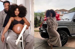 Actress Sharon Ooja Receives G-Wagon as Push Gift From Husband, Ugo (PHOTOS)