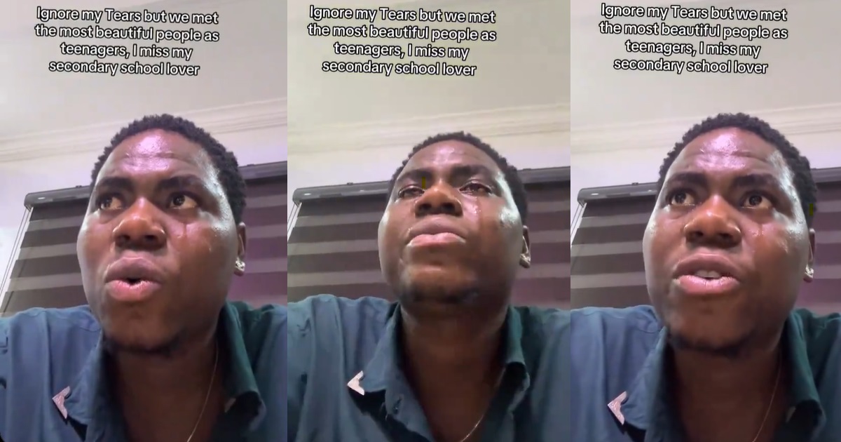Man tearfully recalls his secondary school genuine love after a girl recently betrayed him