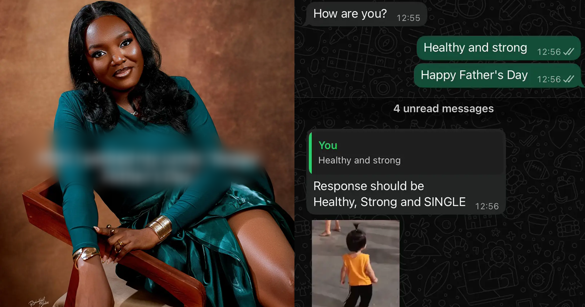 Lady shares her uncle’s response after wishing him happy Father’s Day (PHOTOS)