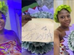 Woman left astonished after husband sneaks home to surprise her with money bouquet ahead of her birthday (Watch)