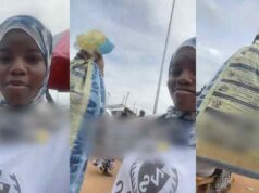 Lady reveals how her parents waybilled her project defense outfit in a food packaging bag (Watch)