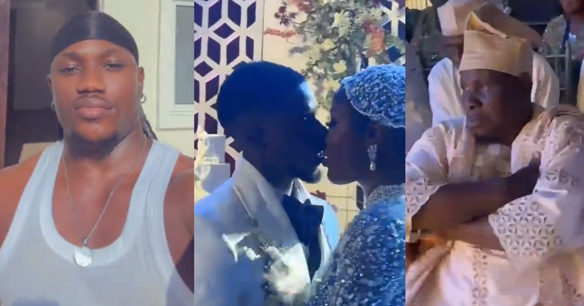 Man shares his dad’s reaction to watching his sister kiss at her wedding ceremony (Watch)