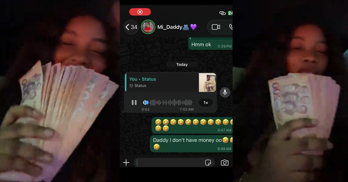 Man hails daughter after seeing her flaunt foreign currency in viral video (Watch)