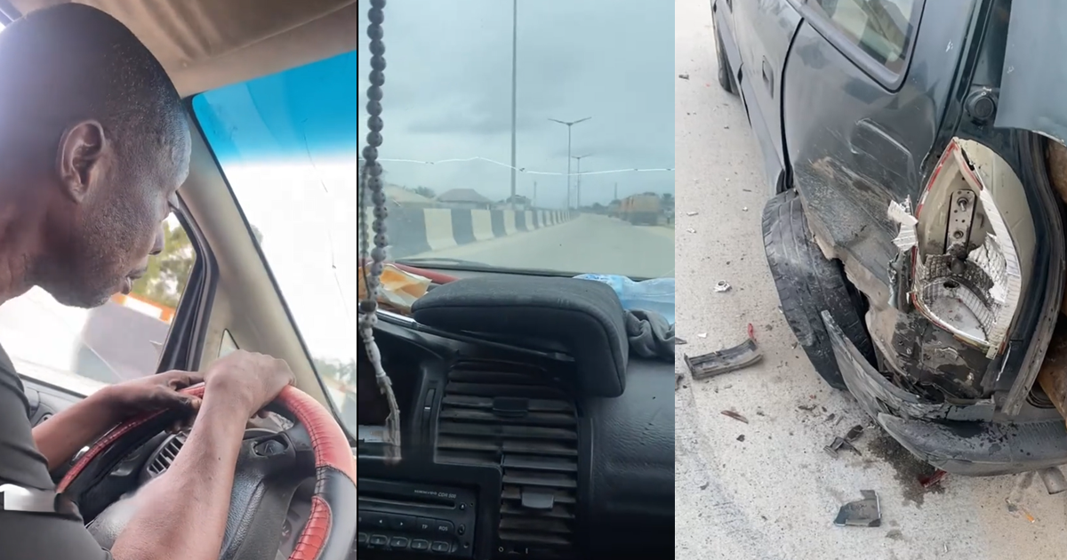 Passenger records driver dozing off behind the wheel moments before crash. (WATCH)
