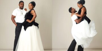 “Most of my best memories in life are moments with you” – Actor Tobi Bakre writes as he celebrates his wife’s birthday (PHOTOS)