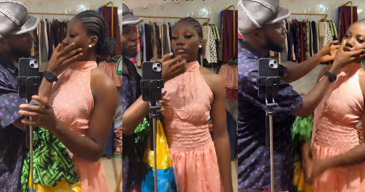 Lady reveals her boyfriend’s unusual habit of always wanting to pop her pimples whenever he sees them on her face (Watch)