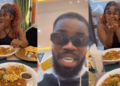 Man calls his partner a “red flag” after she used her hand to take a bite of food from her plate whilst dining in a restaurant (Watch)