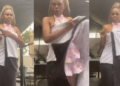 Lady shares how a restaurant gave her a blanket after staff deemed her outfit inappropriate (WATCH)
