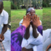 Adorable moment as man helps wife fix her press-on nails during a picnic (Watch)