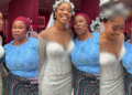 Adorable moment a bride’s mother hails her wholeheartedly on her wedding day (WATCH)