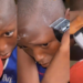 Young boy cuts his hair himself after spending the money meant to cut his hair at a barber’s shop (Video)