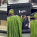 Proud Nigerian dad sprays money on his son at his graduation abroad (Watch)
