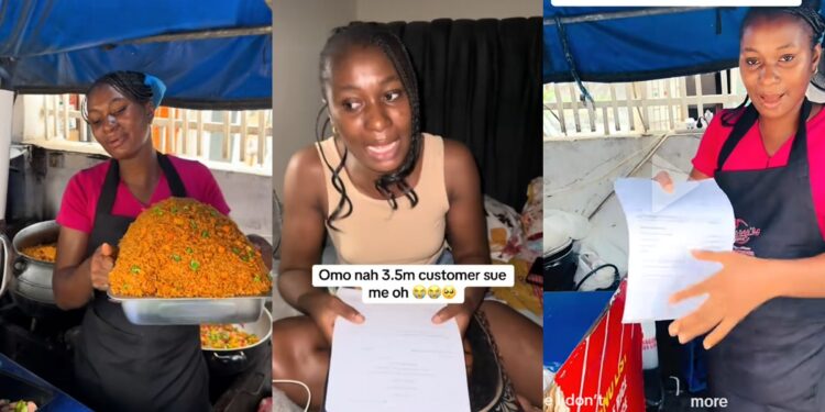 Food vendor raises alarm after she got sued ₦3.5M over a customer’s ₦25,000 unverified transfer