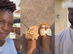 Woman says she now understands why new mums are advised to stay home after stepping out in mismatched slippers (VIDEO)