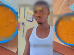 Nigerian woman screams in shock after seeing the watery beans her husband made (WATCH)