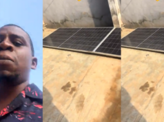 Man cl@shes with his landlord over solar panel installed in compound (VIDEO)