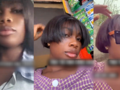 Lady displeased after 10-Inch bone straight wig is cut too short during trimming (Watch)