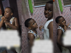 Drama as boy weɘps after younger brother accidentally swallows his tooth following slipper incident (Watch)